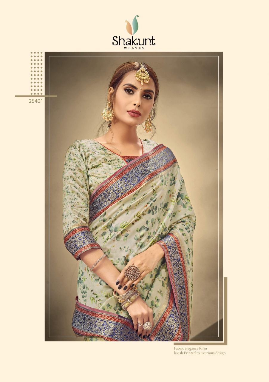 shakunt weaves Divyalaxmi silk gorgeous digital print  saree catalog