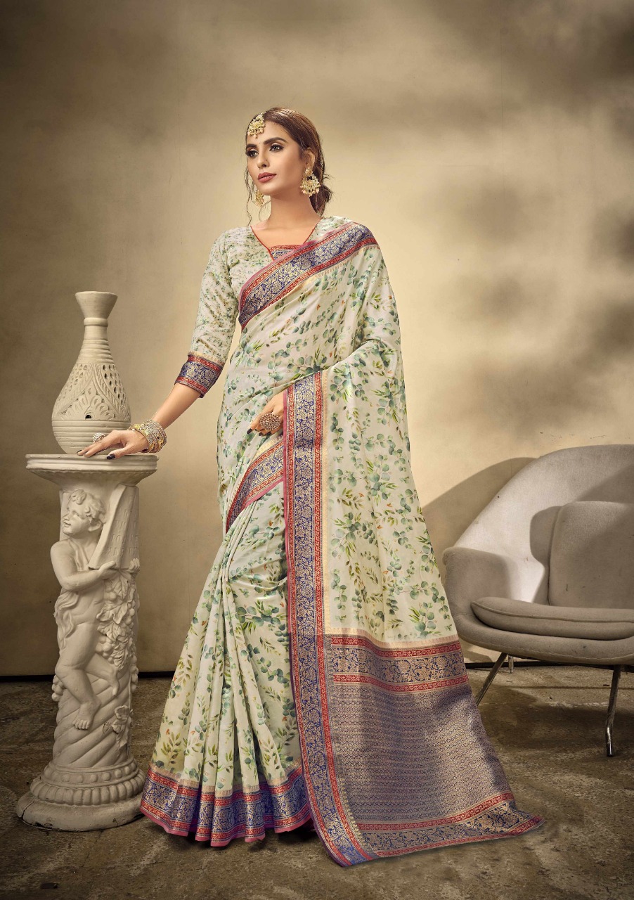 shakunt weaves Divyalaxmi silk gorgeous digital print  saree catalog