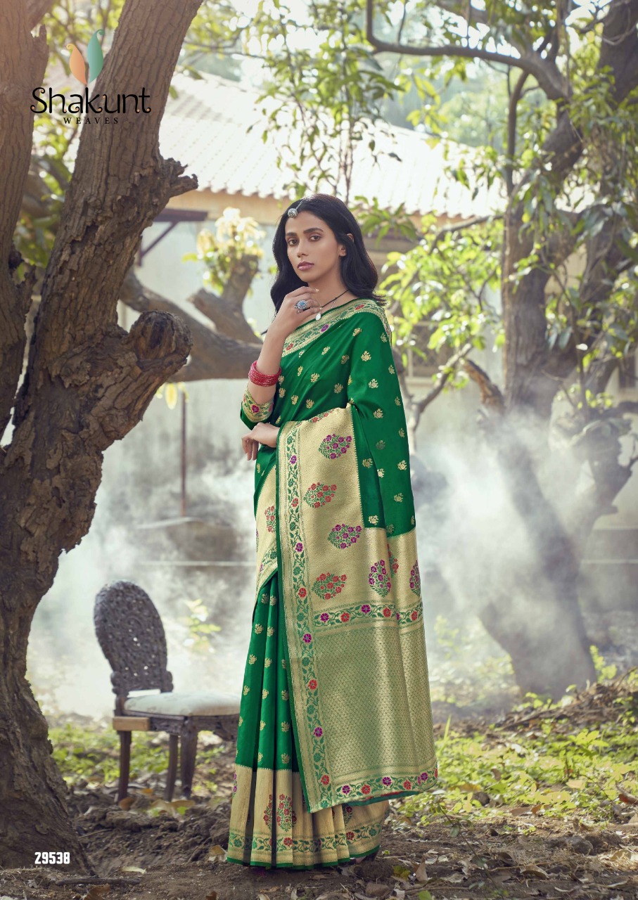 shakunt weaves Kamalam art silk elegant look sarees catalog