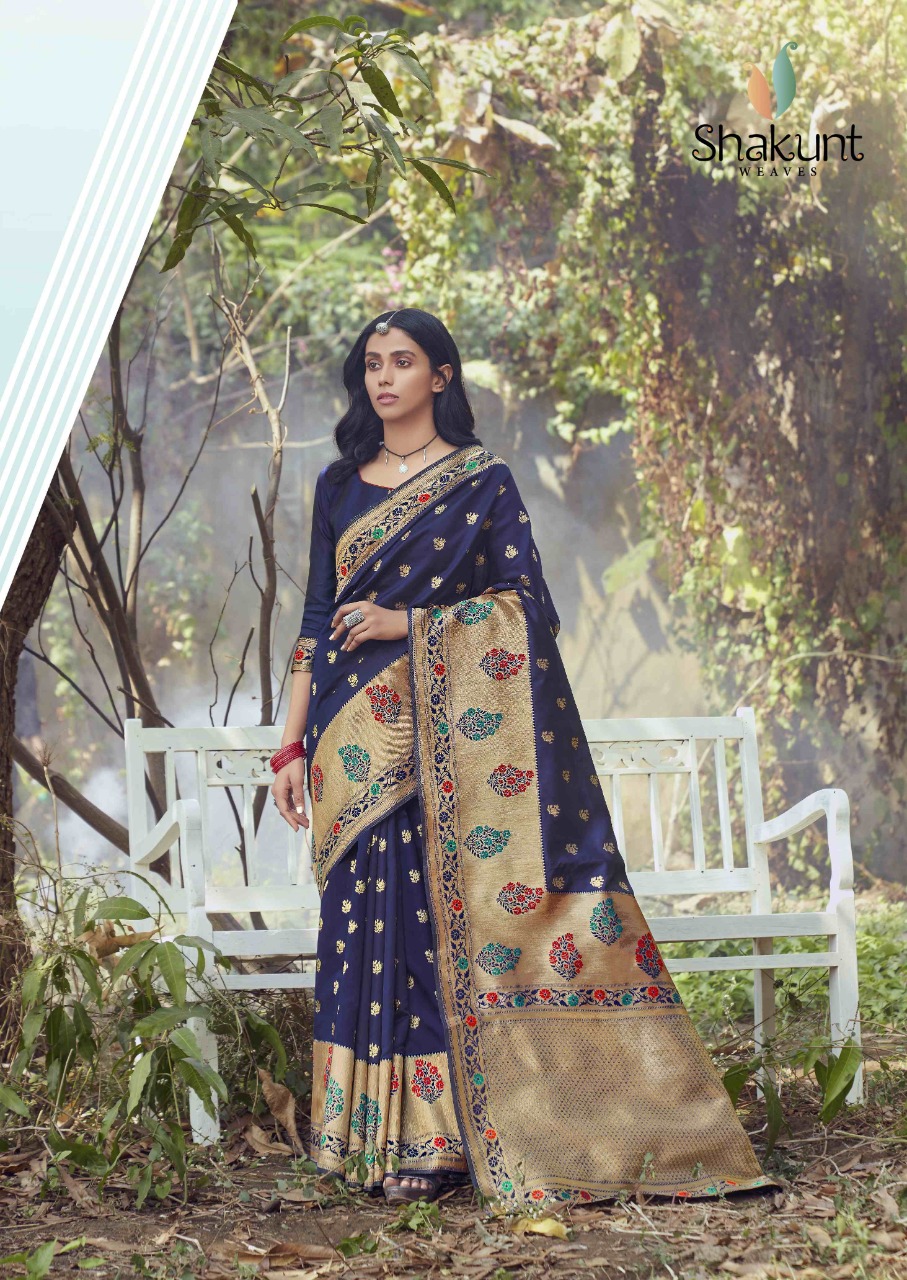 shakunt weaves Kamalam art silk elegant look sarees catalog