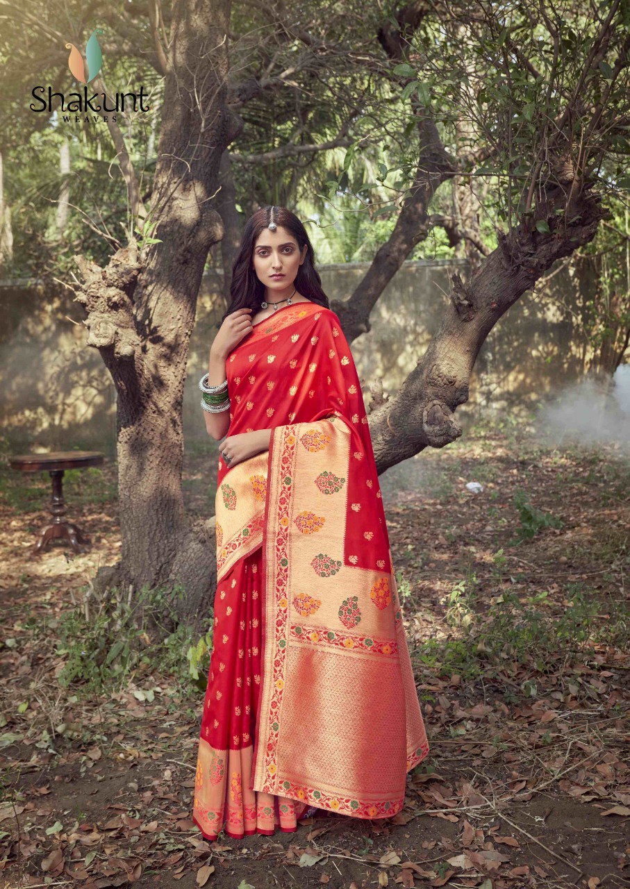 shakunt weaves Kamalam art silk elegant look sarees catalog