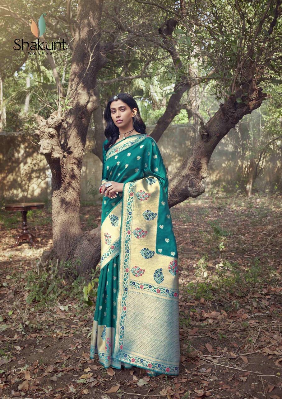 shakunt weaves Kamalam art silk elegant look sarees catalog