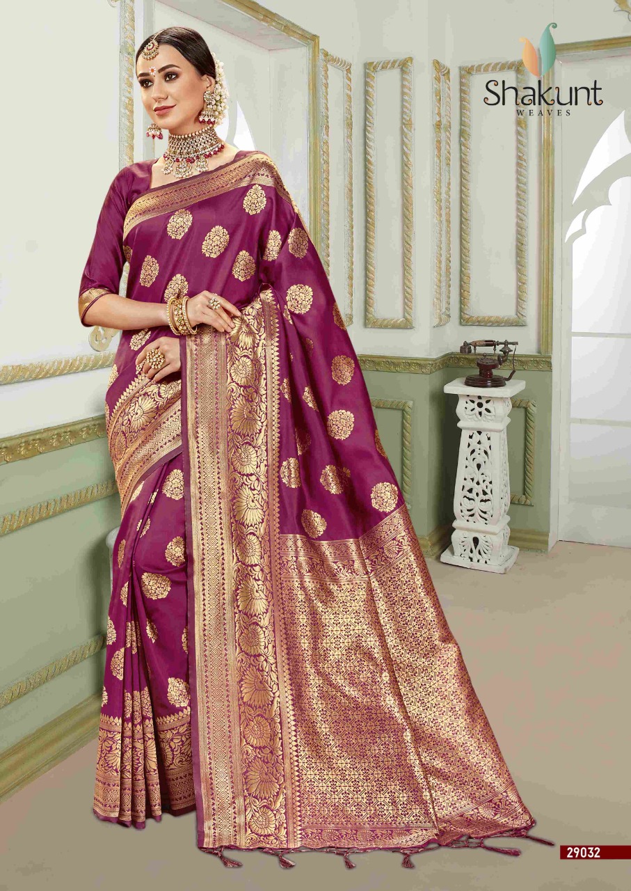 shakunt weaves Mayurika art silk innovative look saree catalog