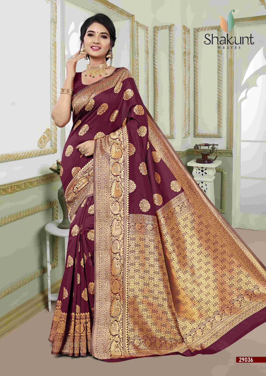 shakunt weaves Mayurika art silk innovative look saree catalog