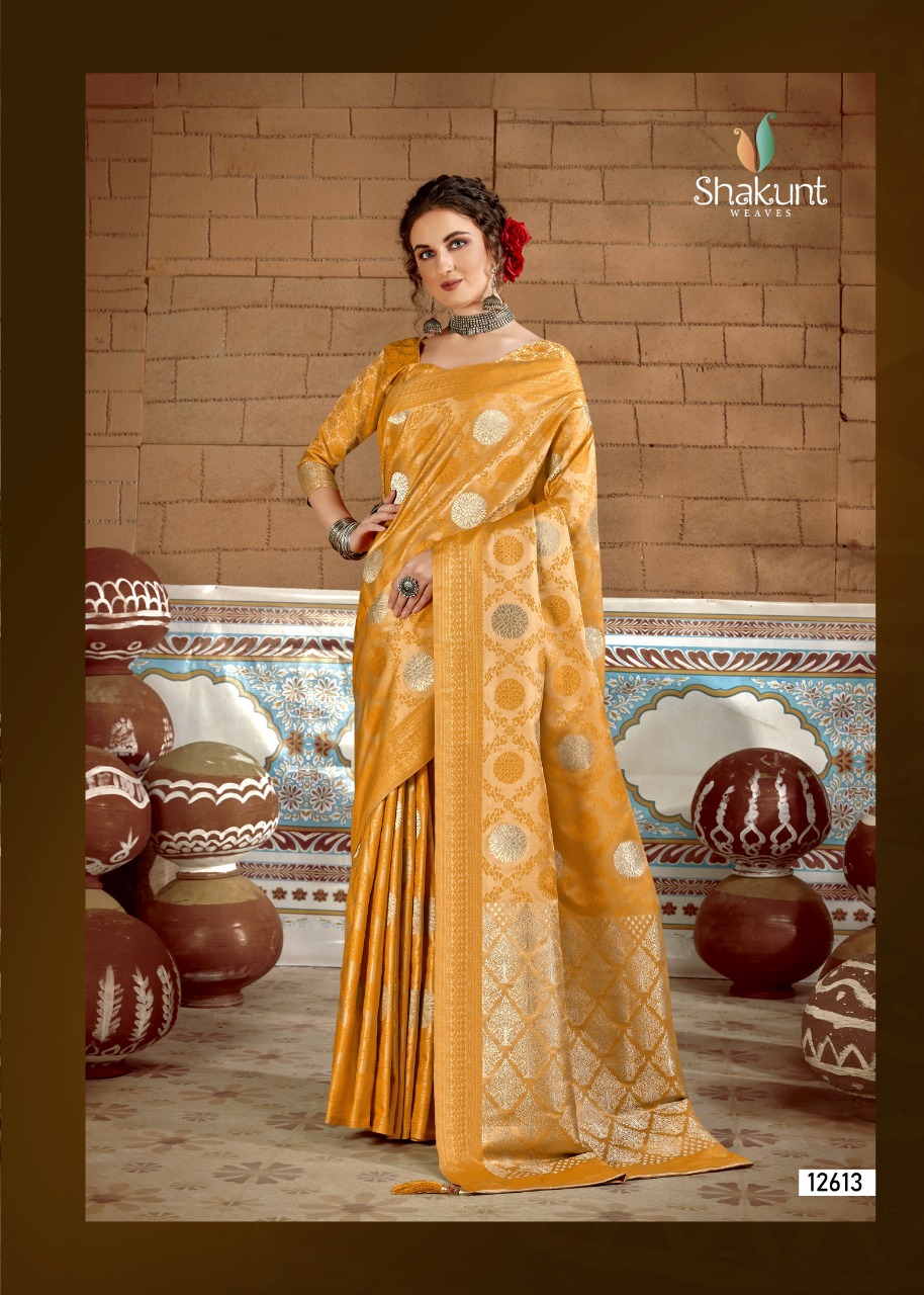 shakunt weaves sks fancy 1010 silk gorgeous look saree catalog