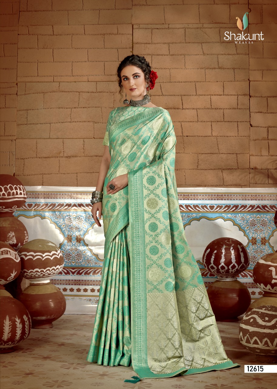 shakunt weaves sks fancy 1010 silk gorgeous look saree catalog