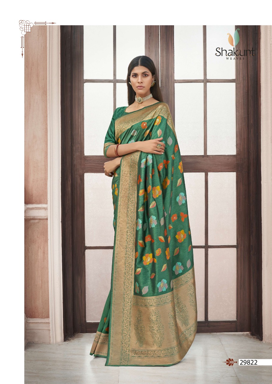 shakunt weaves sks fancy 1016 silk festive look saree catalog