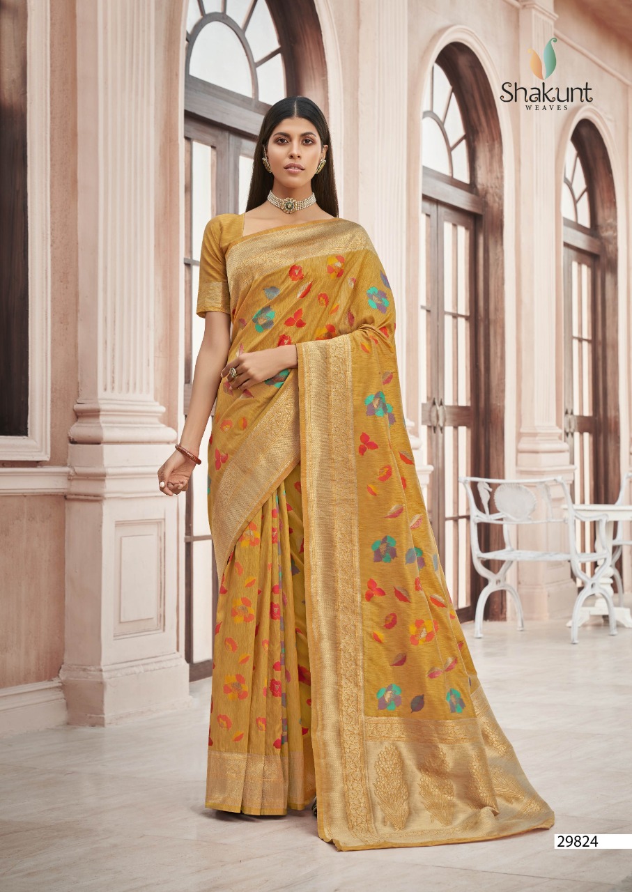 shakunt weaves sks fancy 1016 silk festive look saree catalog