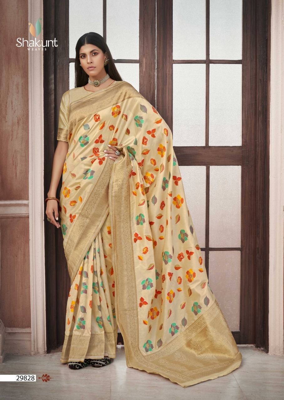 shakunt weaves sks fancy 1016 silk festive look saree catalog