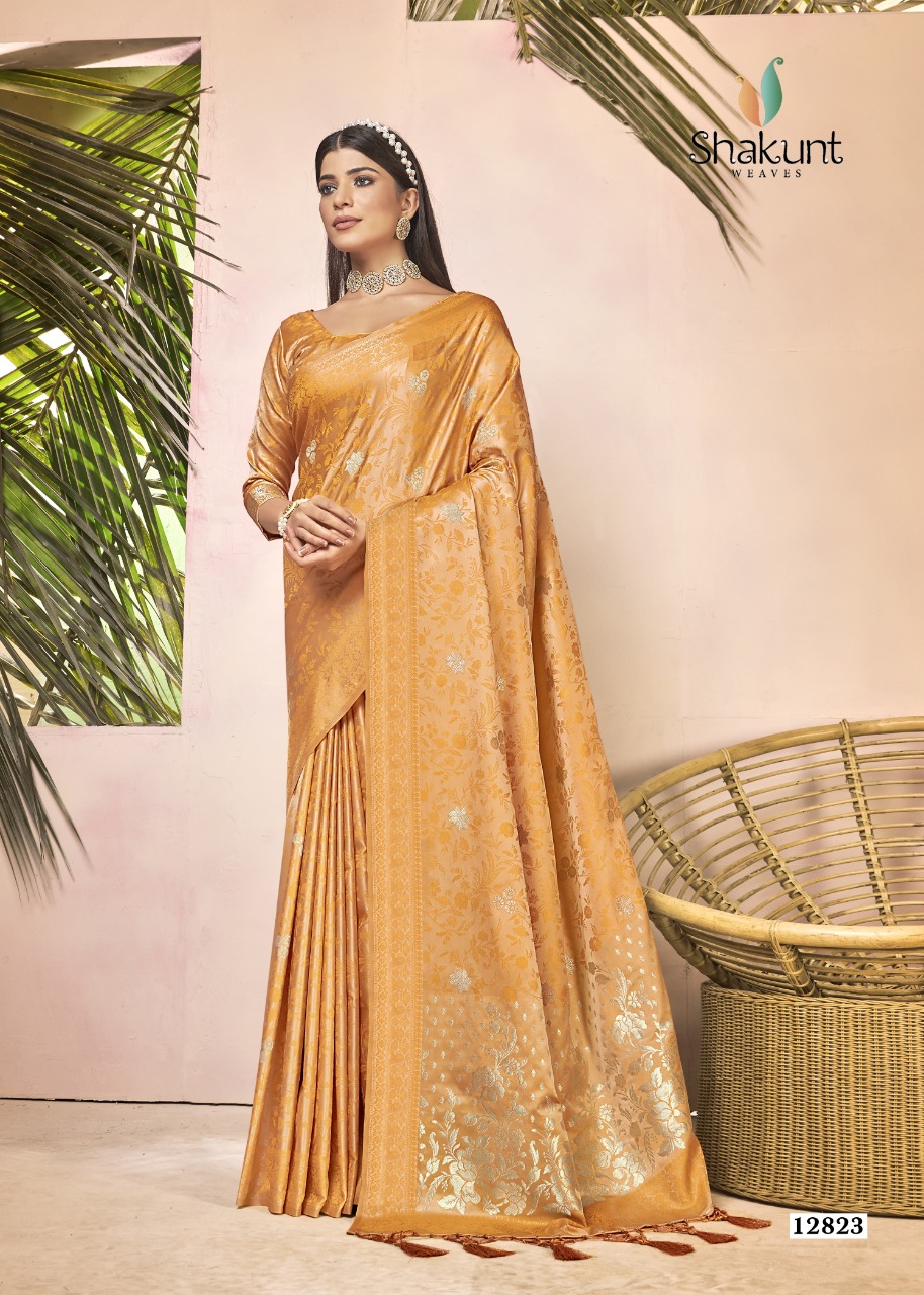 shakunt weaves sks fancy 1018 silk gorgeous look saree catalog