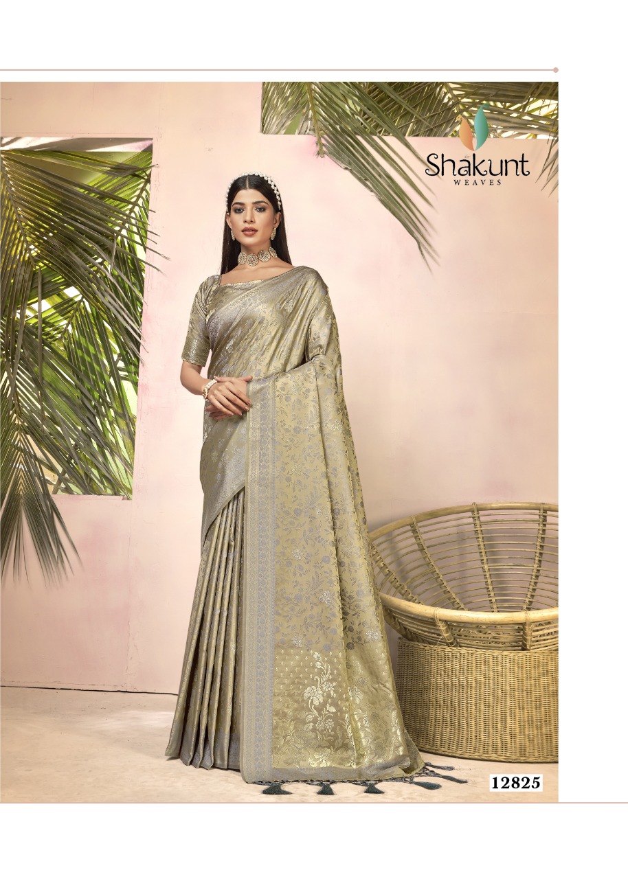 shakunt weaves sks fancy 1018 silk gorgeous look saree catalog