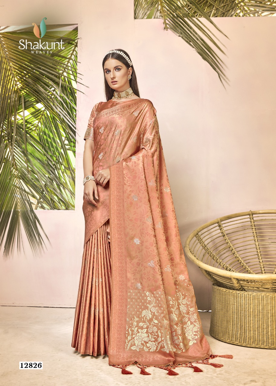 shakunt weaves sks fancy 1018 silk gorgeous look saree catalog