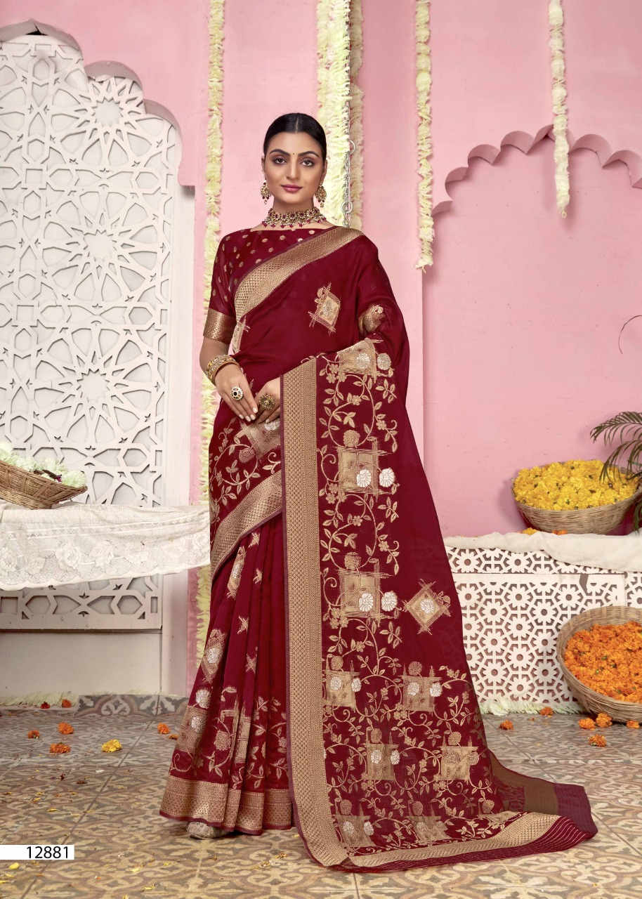 shakunt weaves sks org 510 organza astonishing saree catalog