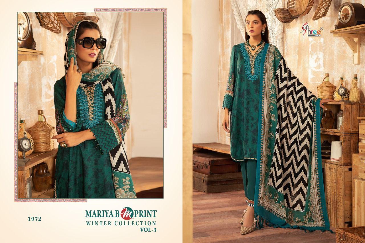 shree fab mariya b m print winter collection 03 pashmina regal look salwar suit catalog