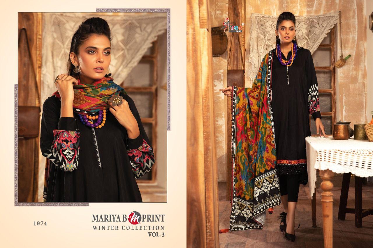 shree fab mariya b m print winter collection 03 pashmina regal look salwar suit catalog