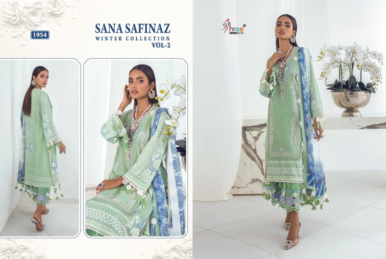 shree fab sana safinaz winter collection vol 2 pashmina catchy look salwar suit  catalog