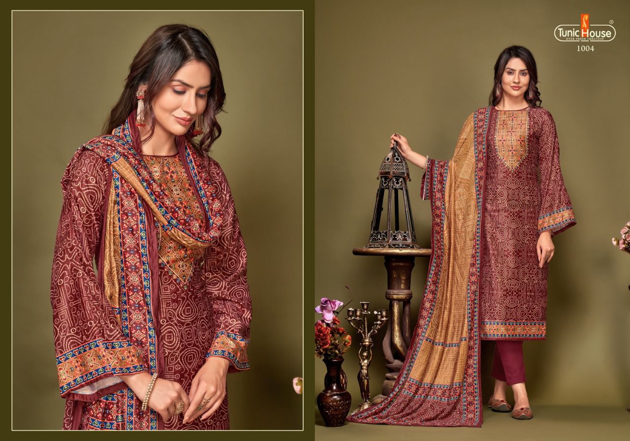 tunic house annika velvet  festive look salwar suit catalog