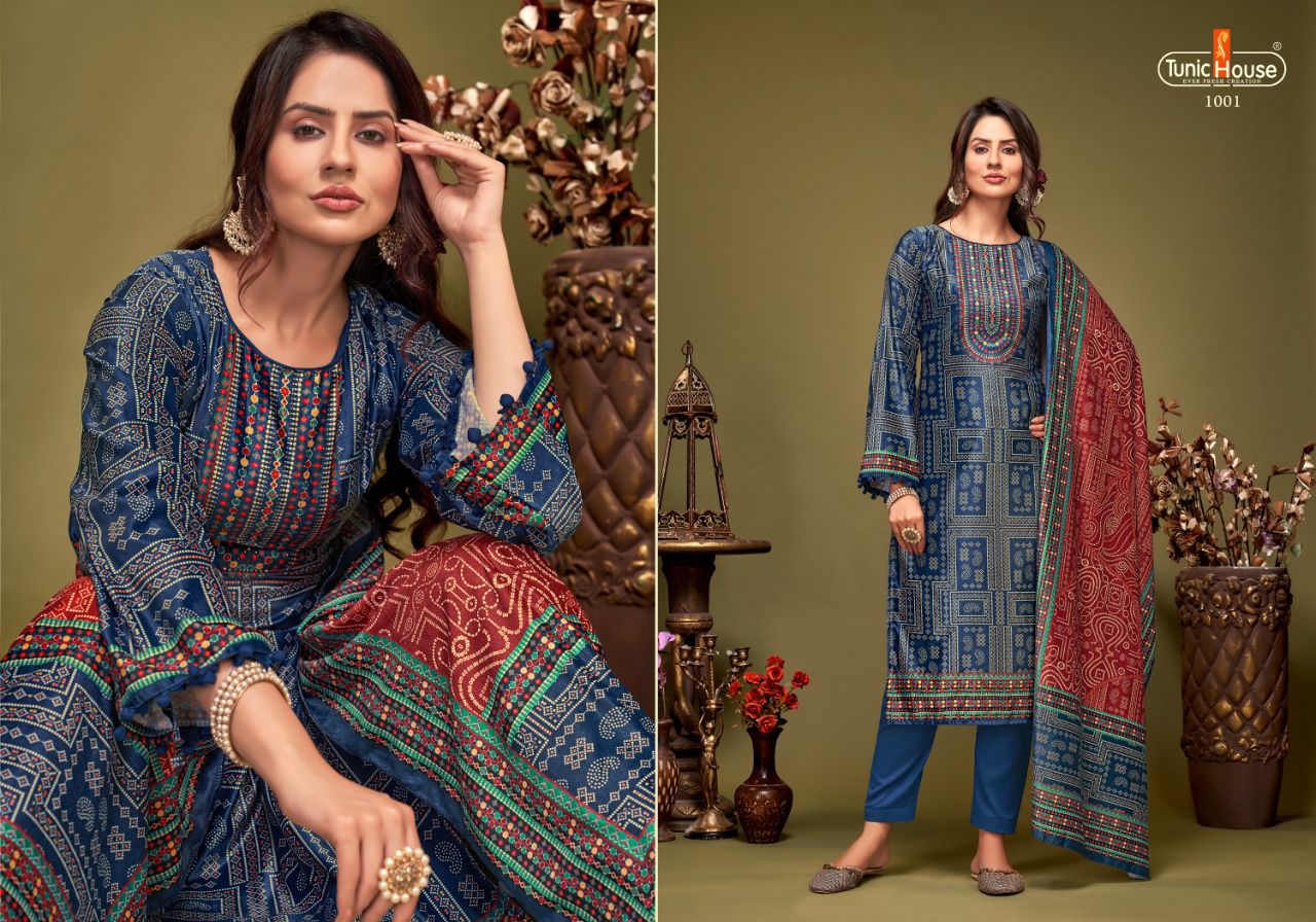 tunic house annika velvet  festive look salwar suit catalog