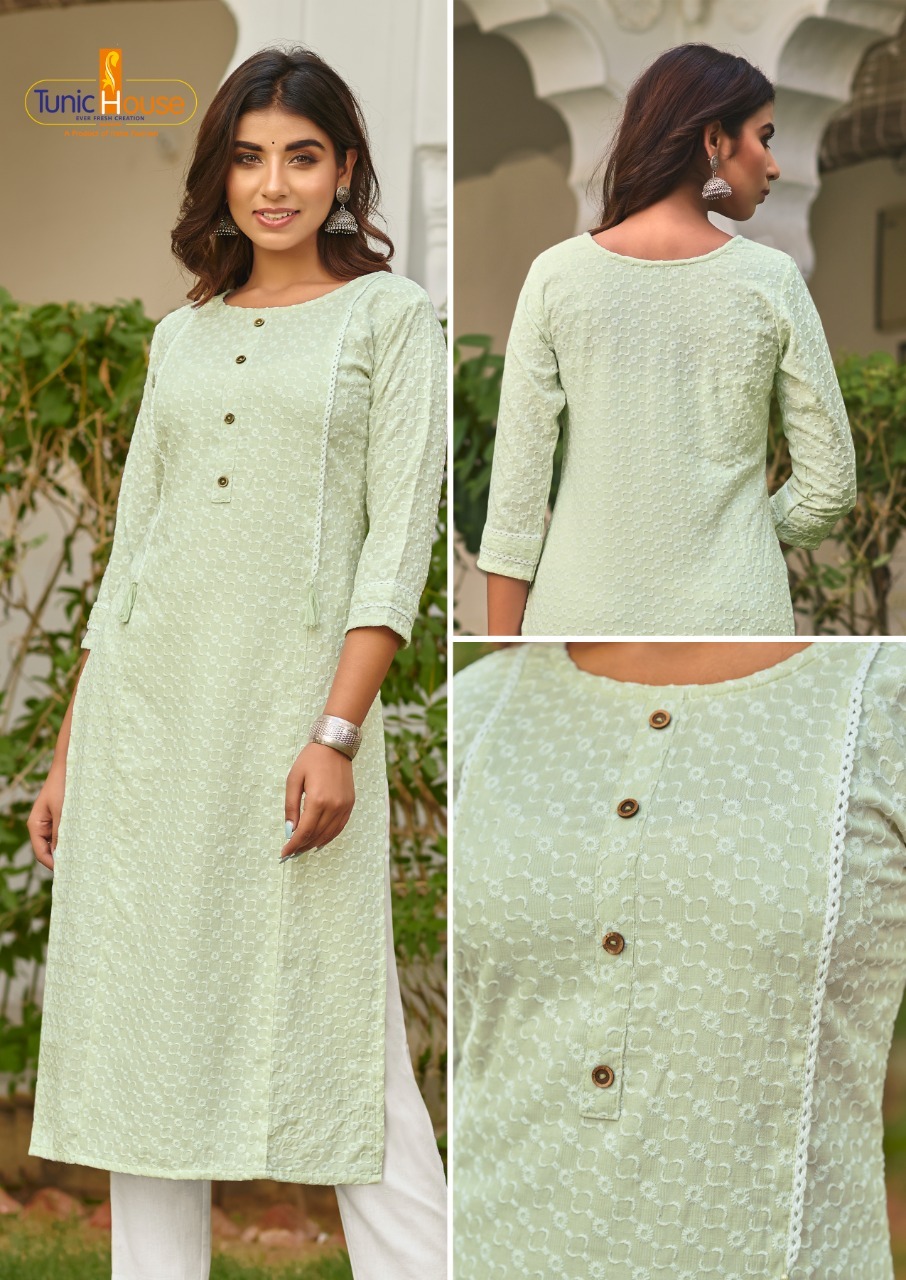 Tunic house shiffly superstar viscose graceful look kurti size set