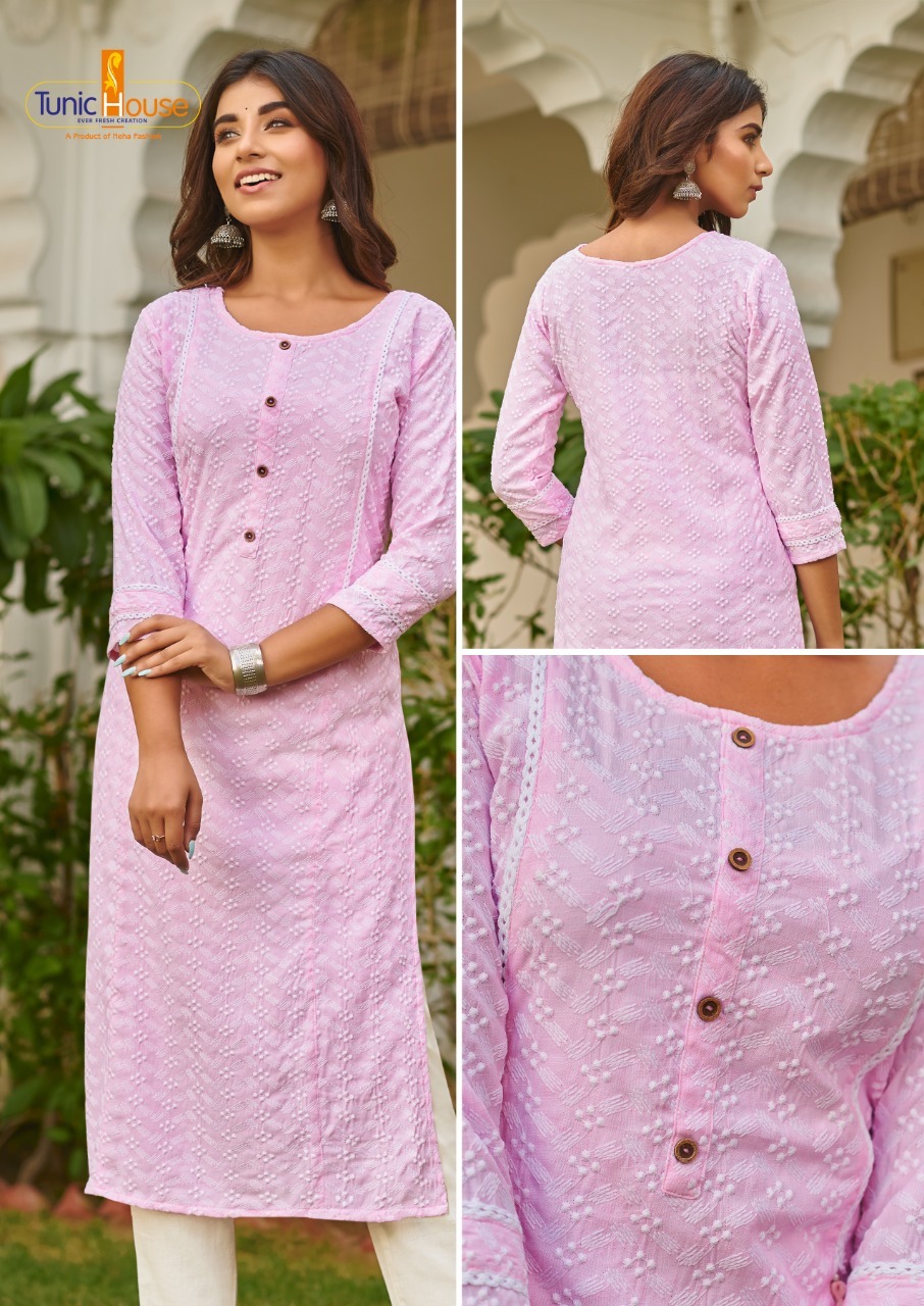 Tunic house shiffly superstar viscose graceful look kurti size set