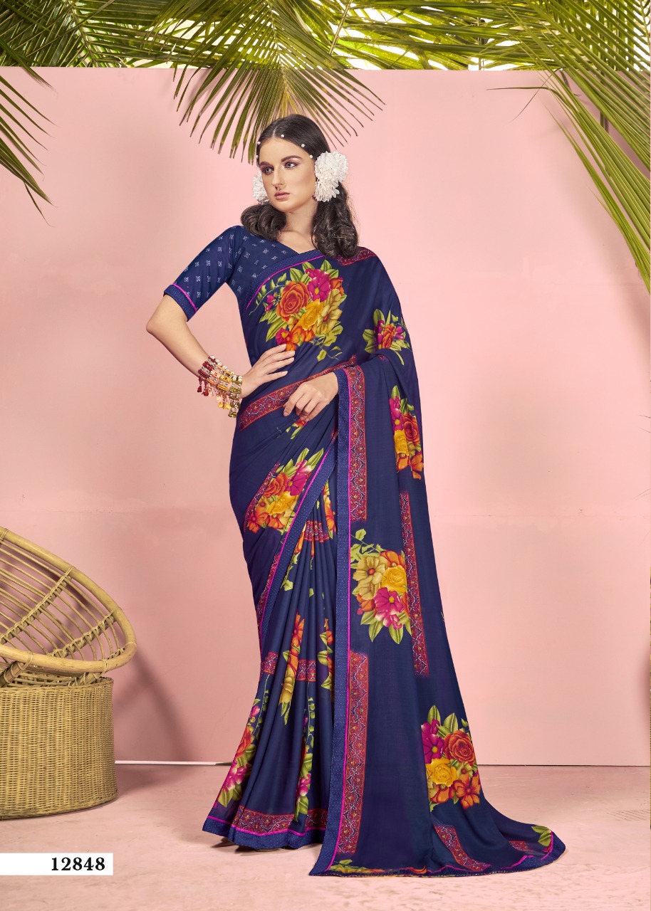 vallabhi print shravya vol 6 renial decent look saree catalog