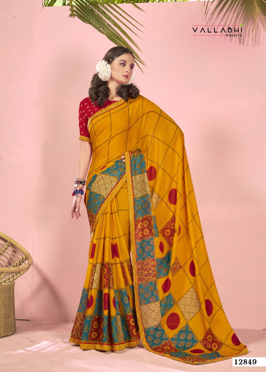 vallabhi print shravya vol 6 renial decent look saree catalog