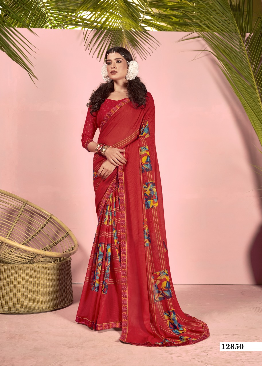 vallabhi print shravya vol 6 renial decent look saree catalog