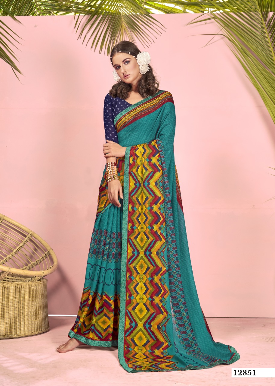 vallabhi print shravya vol 6 renial decent look saree catalog