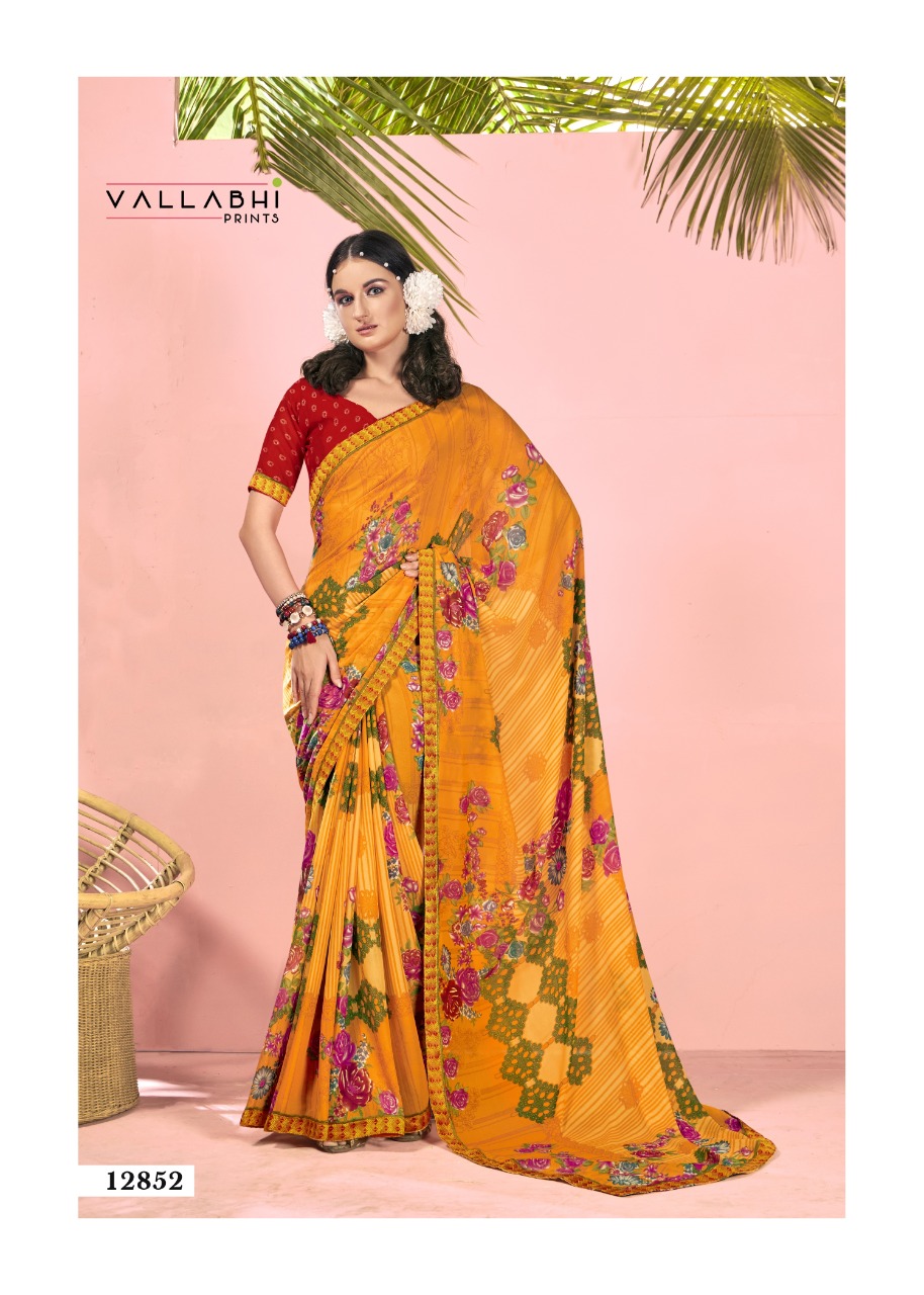 vallabhi print shravya vol 6 renial decent look saree catalog