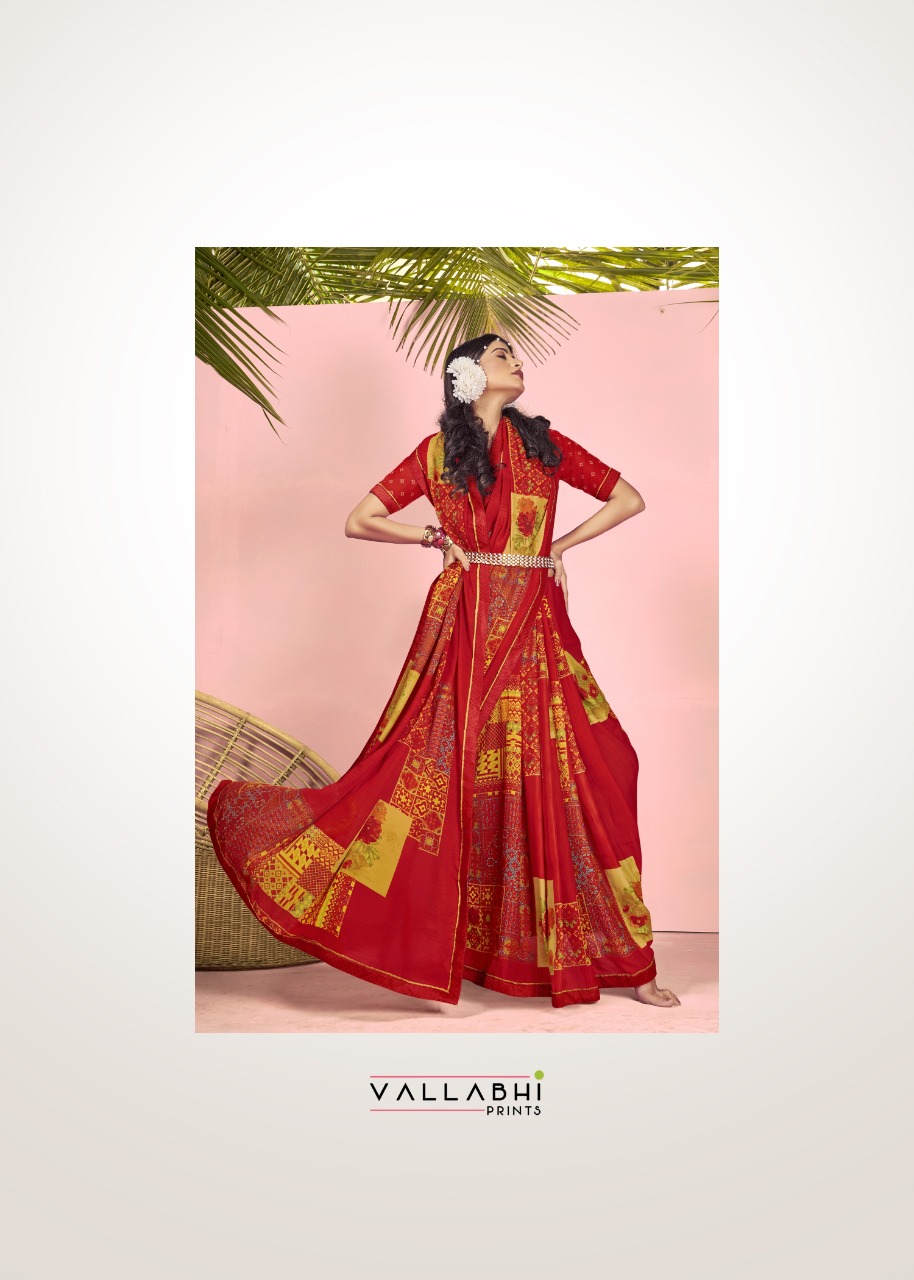 vallabhi print shravya vol 6 renial decent look saree catalog