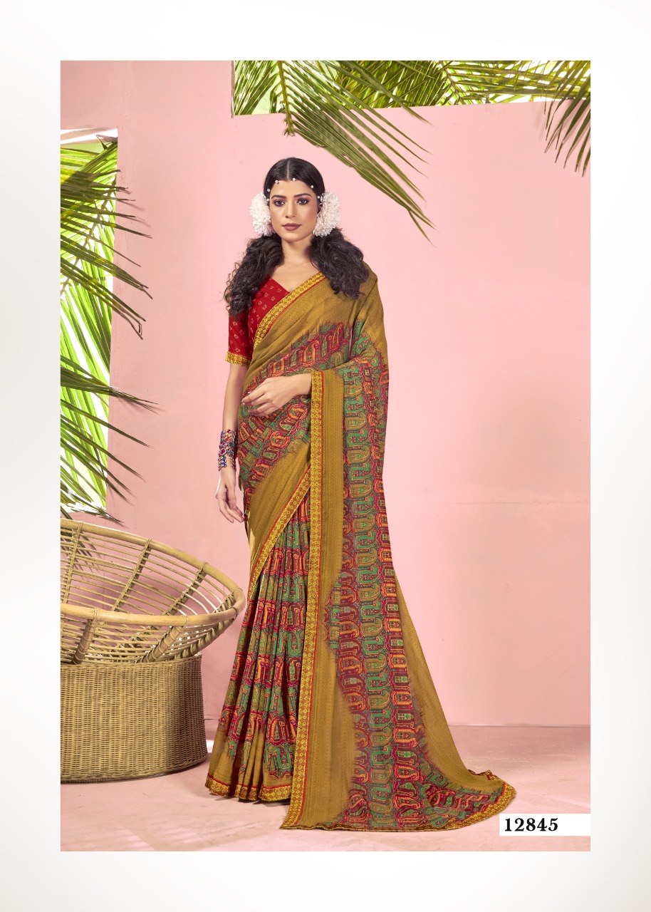 vallabhi print shravya vol 6 renial decent look saree catalog