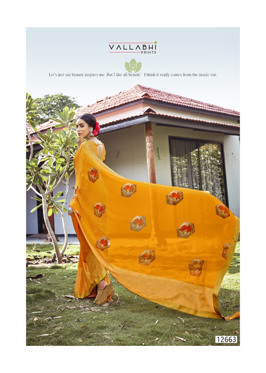 vallabhi print Tamanna Brasso print astonishing saree catalog