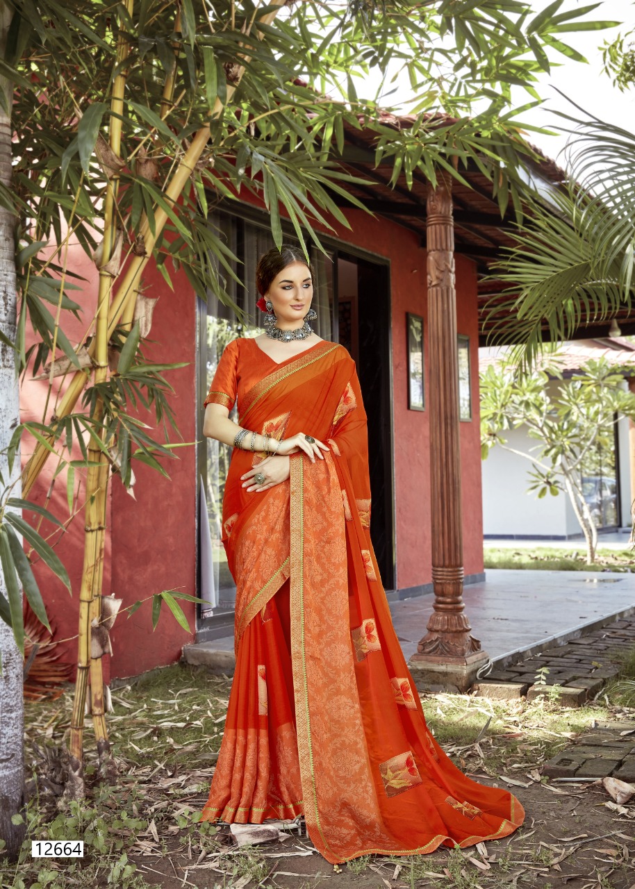 vallabhi print Tamanna Brasso print astonishing saree catalog