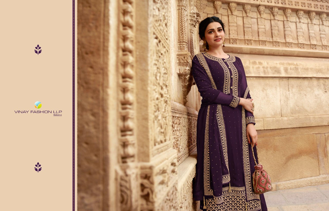 vinay fashion kaseesh andaaz hitlist georgette attrective embroidary look  salwar suit catalog