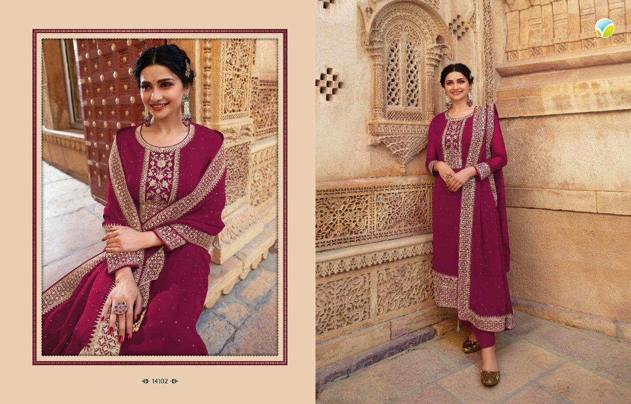 vinay fashion kaseesh andaaz hitlist georgette attrective embroidary look  salwar suit catalog