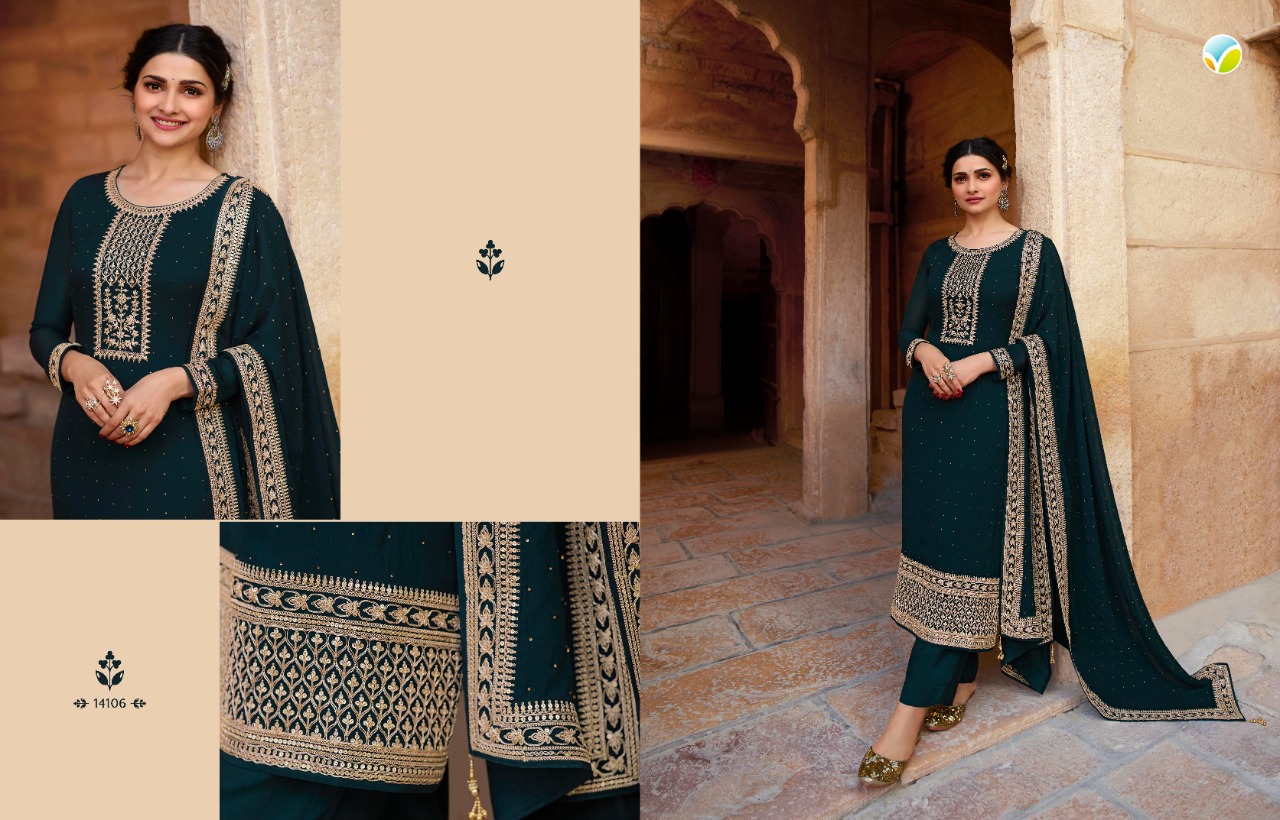 vinay fashion kaseesh andaaz hitlist georgette attrective embroidary look  salwar suit catalog