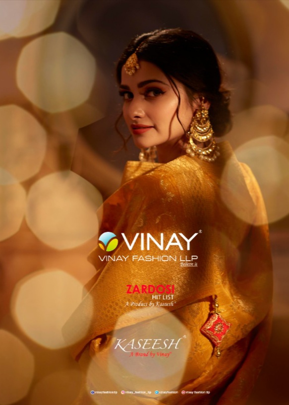 vinay fashion kaseesh zardosi hitlist dola jaquard georgette regal look salwar suit catalog