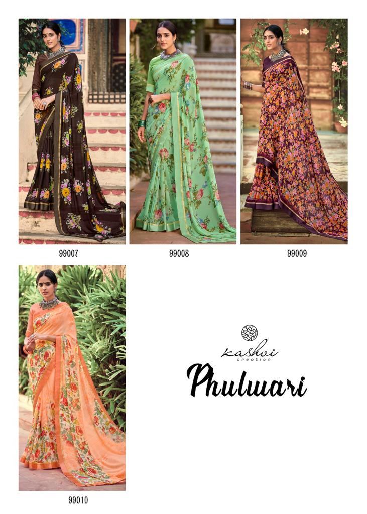 lt kashvi creation phulwari weightless beautifull print saree catalog