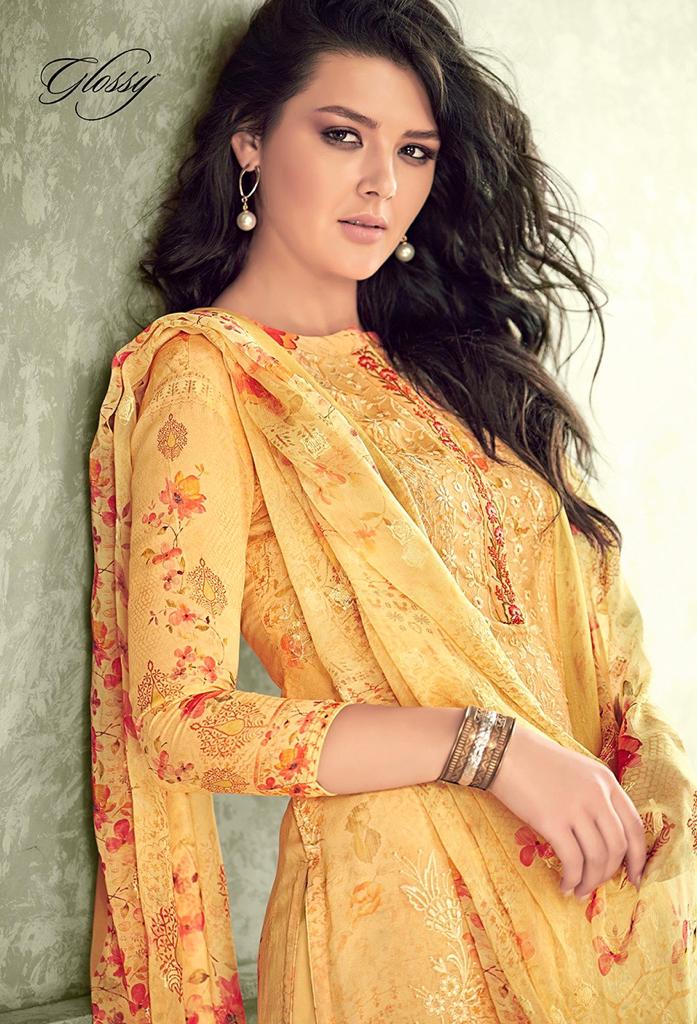 glossy crescent viscose gorgeous look salwar suit catalog