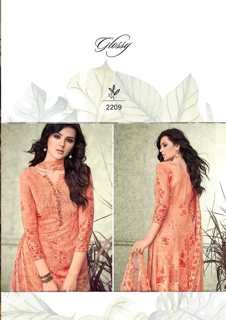 glossy crescent viscose gorgeous look salwar suit catalog