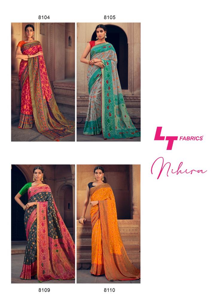 lt fashion nihira silk brasso regal look saree catalog