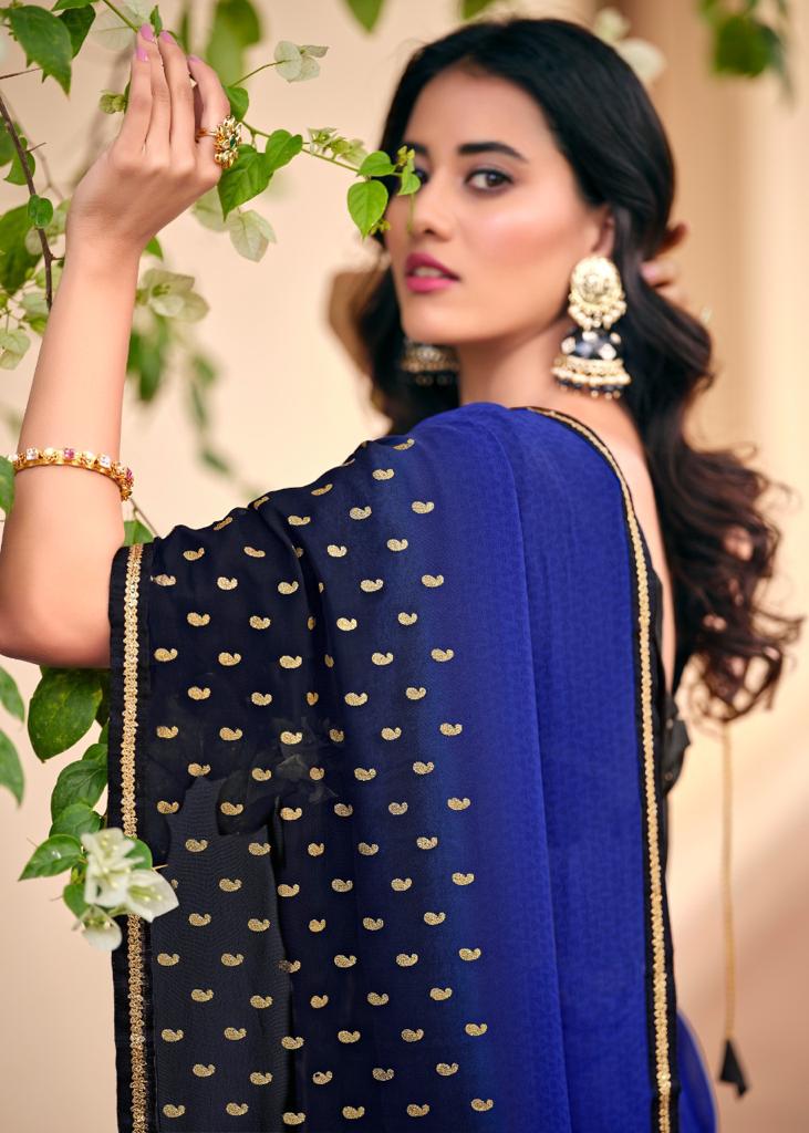 lt kashvi creation soundarya georgette astonishing print saree catalog