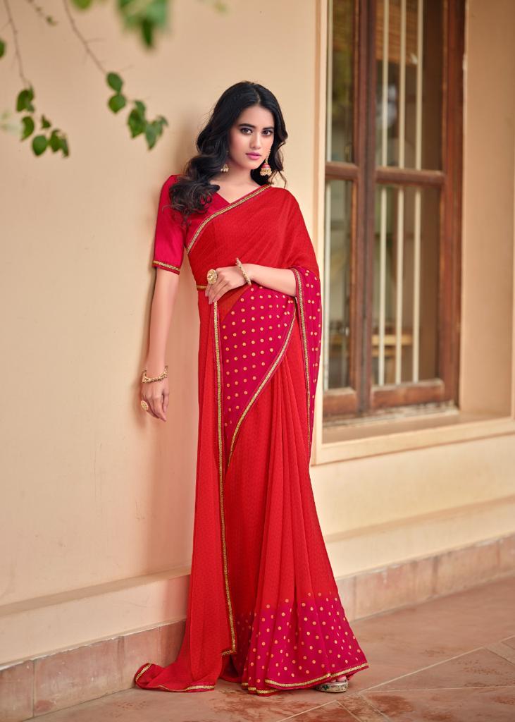 lt kashvi creation soundarya georgette astonishing print saree catalog