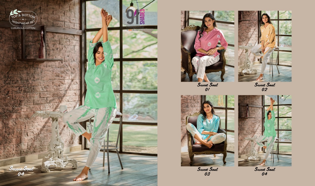 91 shades Sweet Soul cotton astonishing look Nightwear catalog