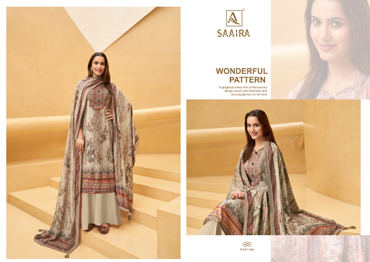 alok suit saaira viscose exclusive print salwar suit catalog