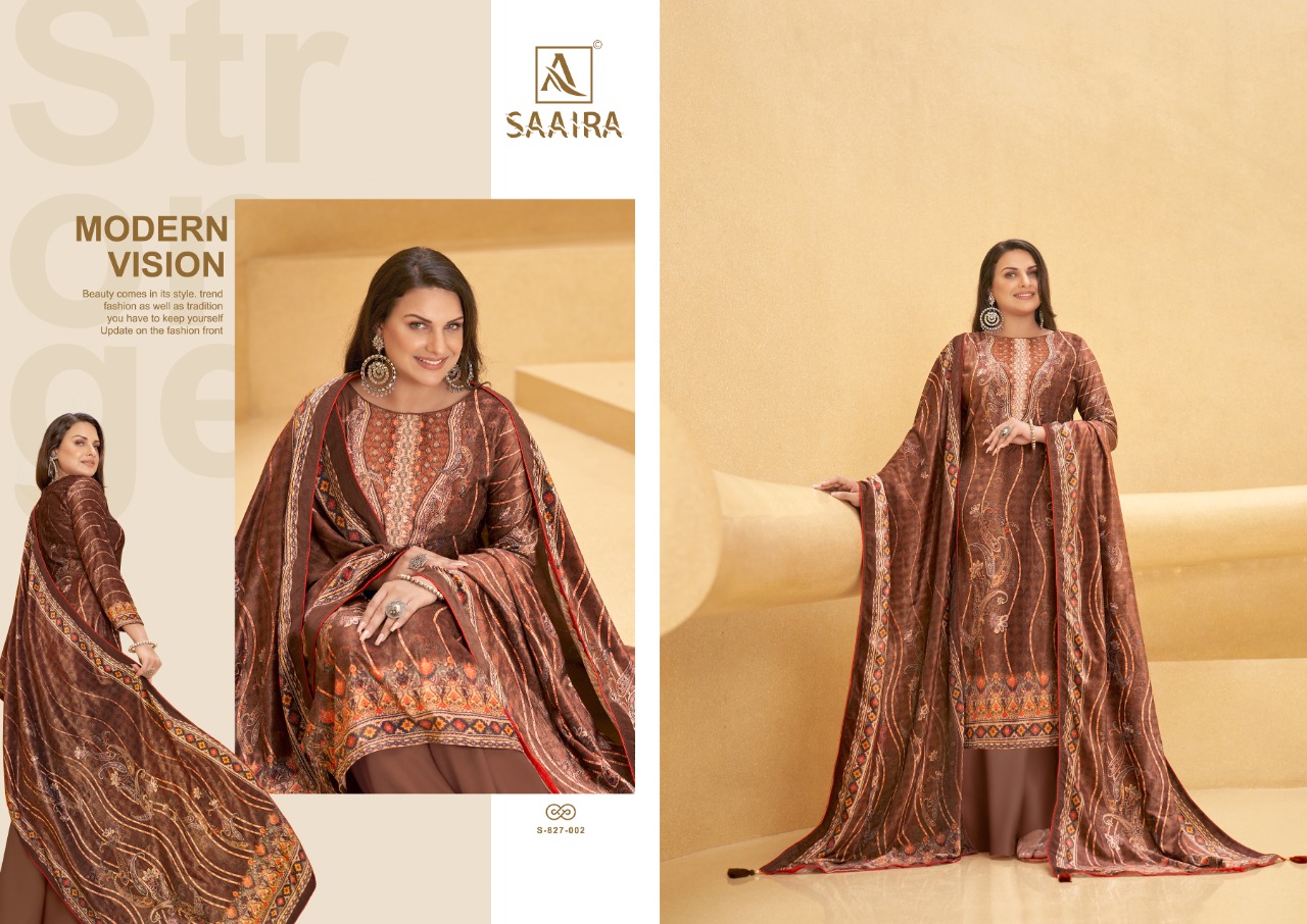 alok suit saaira viscose exclusive print salwar suit catalog