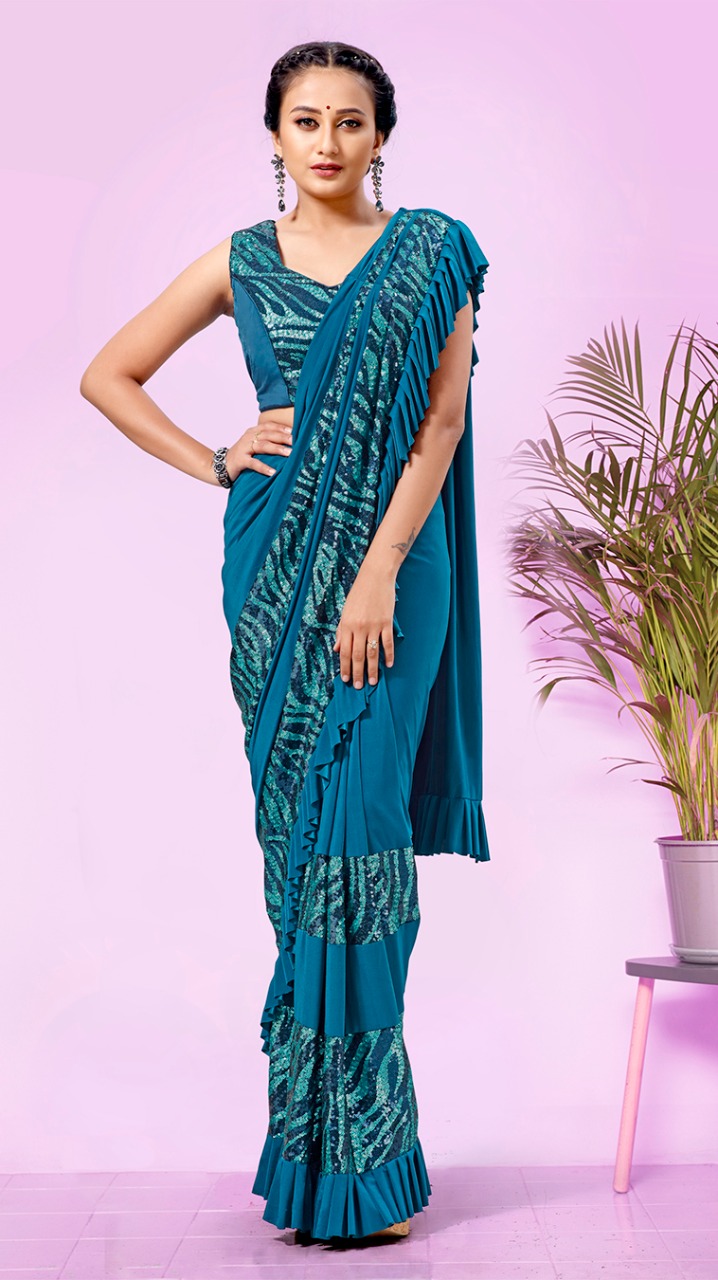 amoha trendz d no 101832 lycra classic look saree catalog