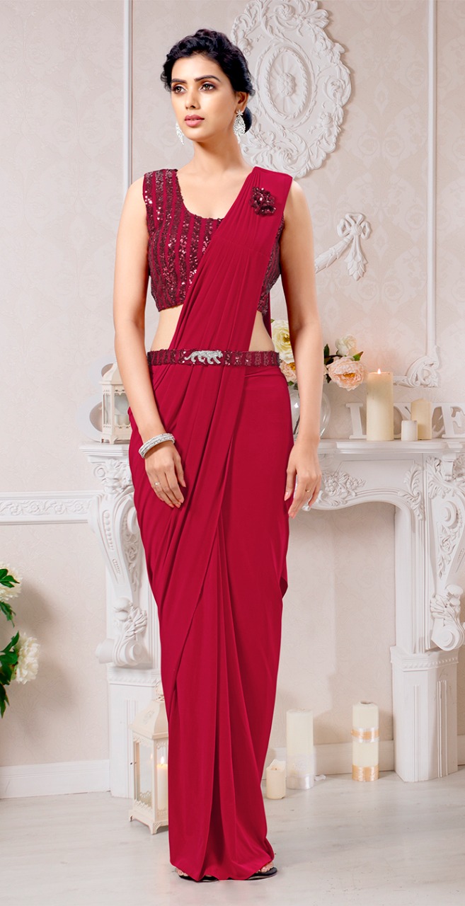 amoha trendz d no 10208 lycra classic look saree catalog