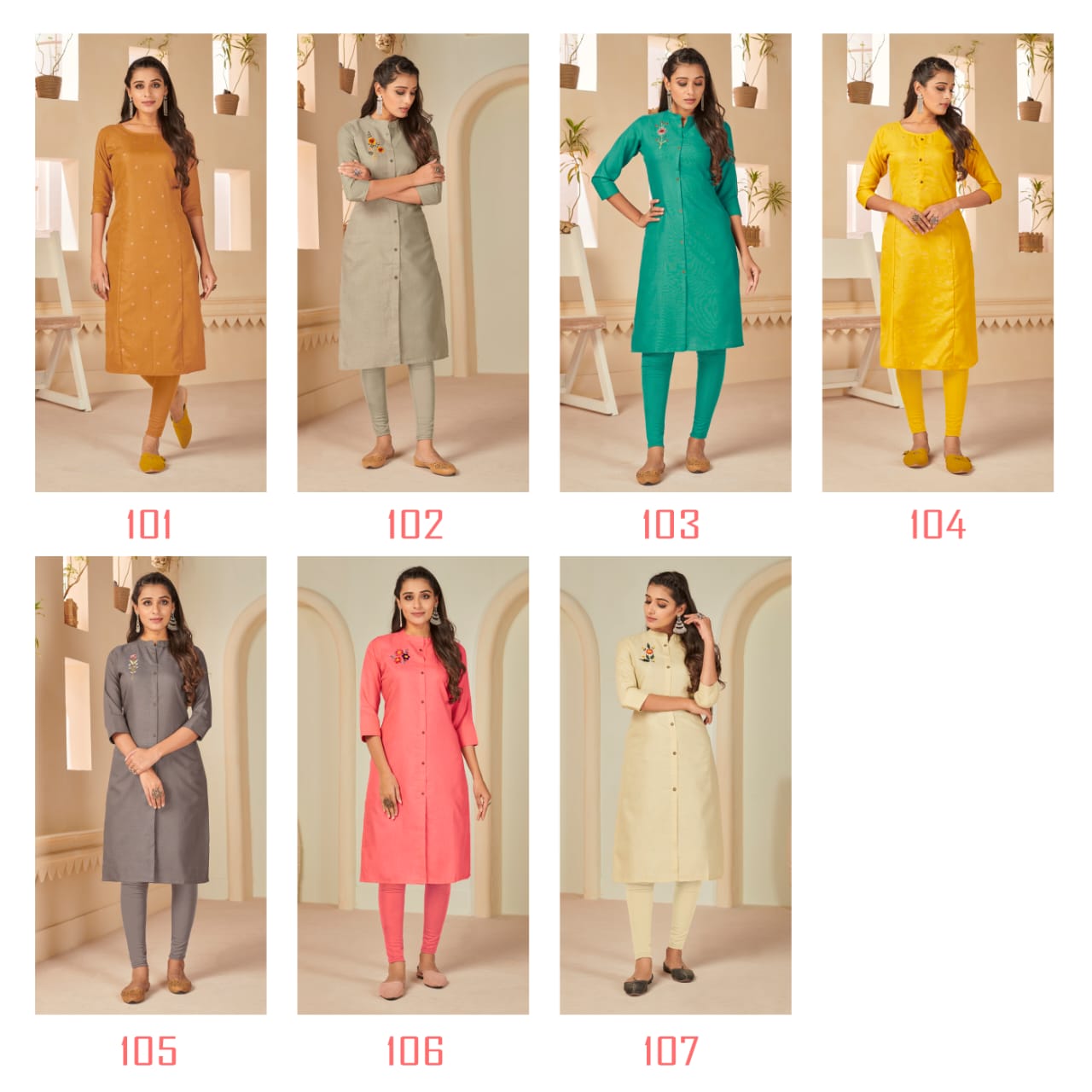 Banwery Fashion sundri cotton decent look kurti catalog