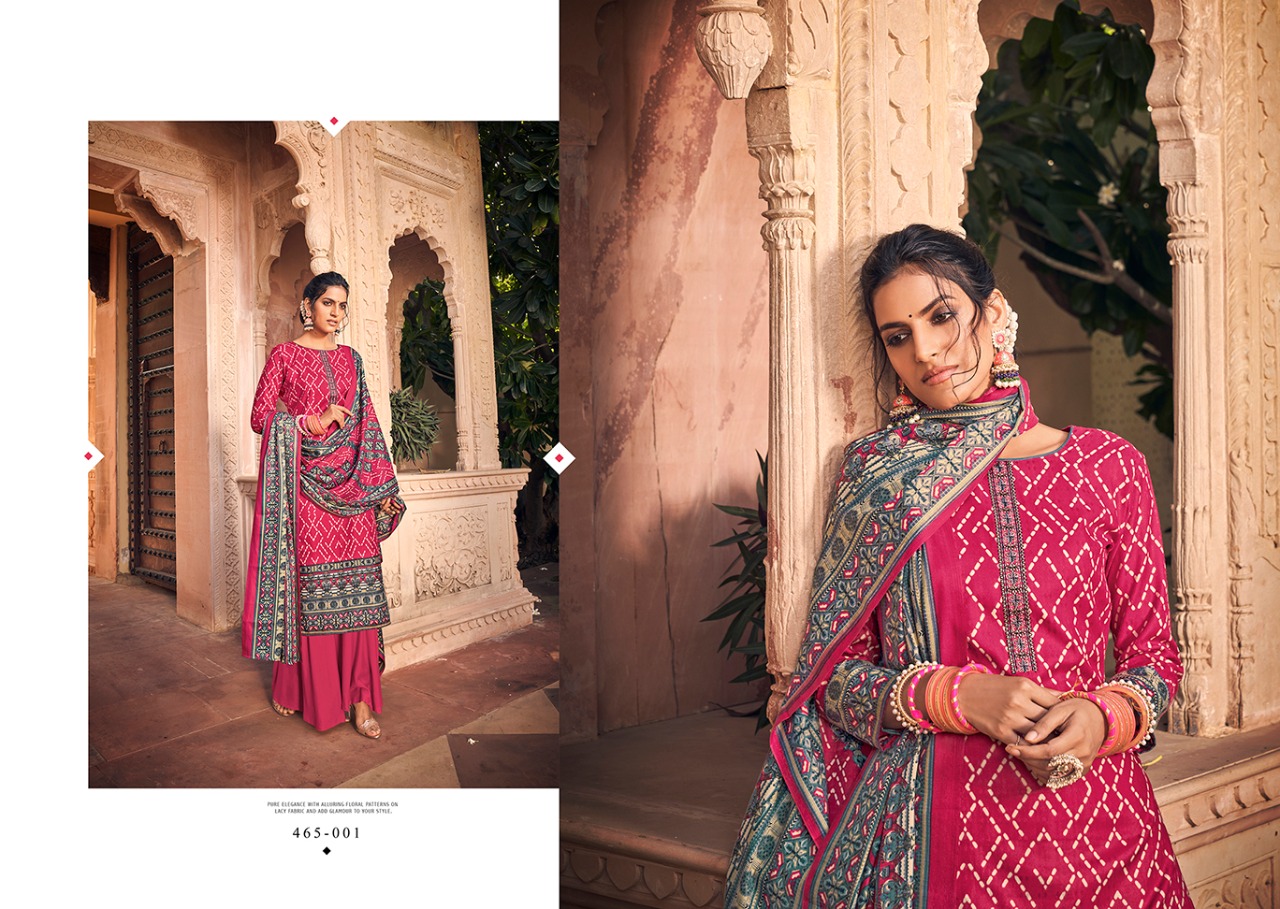 belliza designer studio aura pashmina exclusive print salwar suit catalog